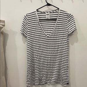 Victoria secret pink striped tee shirt